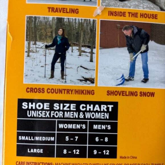 35° Below Thermal Socks Aluminized Fibers Nylon Warming 1 Pair Black Large NEW - Picture 4 of 4